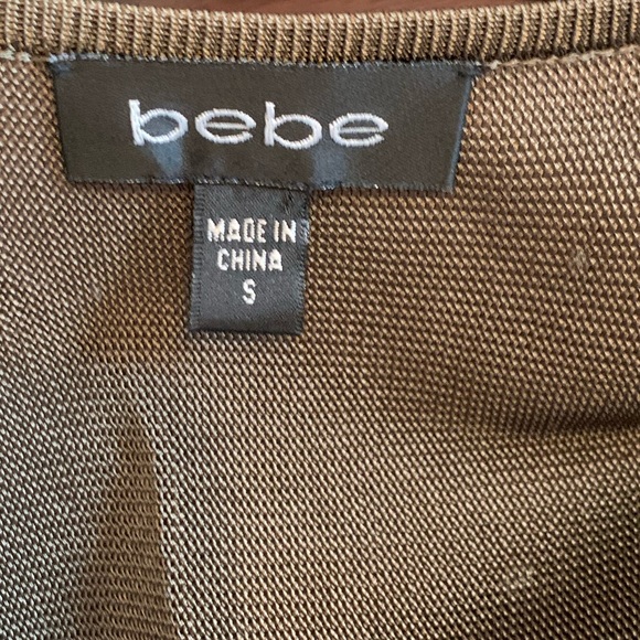 Olive Green & Gold Chain Cold-Shoulder Sweater - Picture 4 of 6